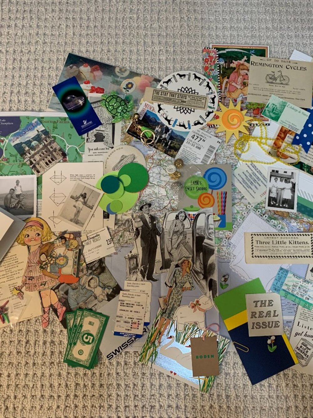 Vintage (and current) Ephemera for Junk Journaling. Buyer receives all pictured